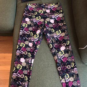 Lululemon flower print multi-colored leggings